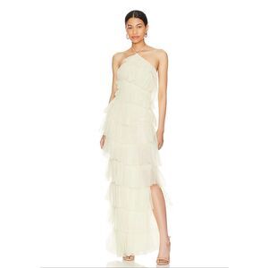 The Bar Dresses | The Bar Henri Gown In Blanc | Color: Red | Size: 2 | Gulinc's Closet